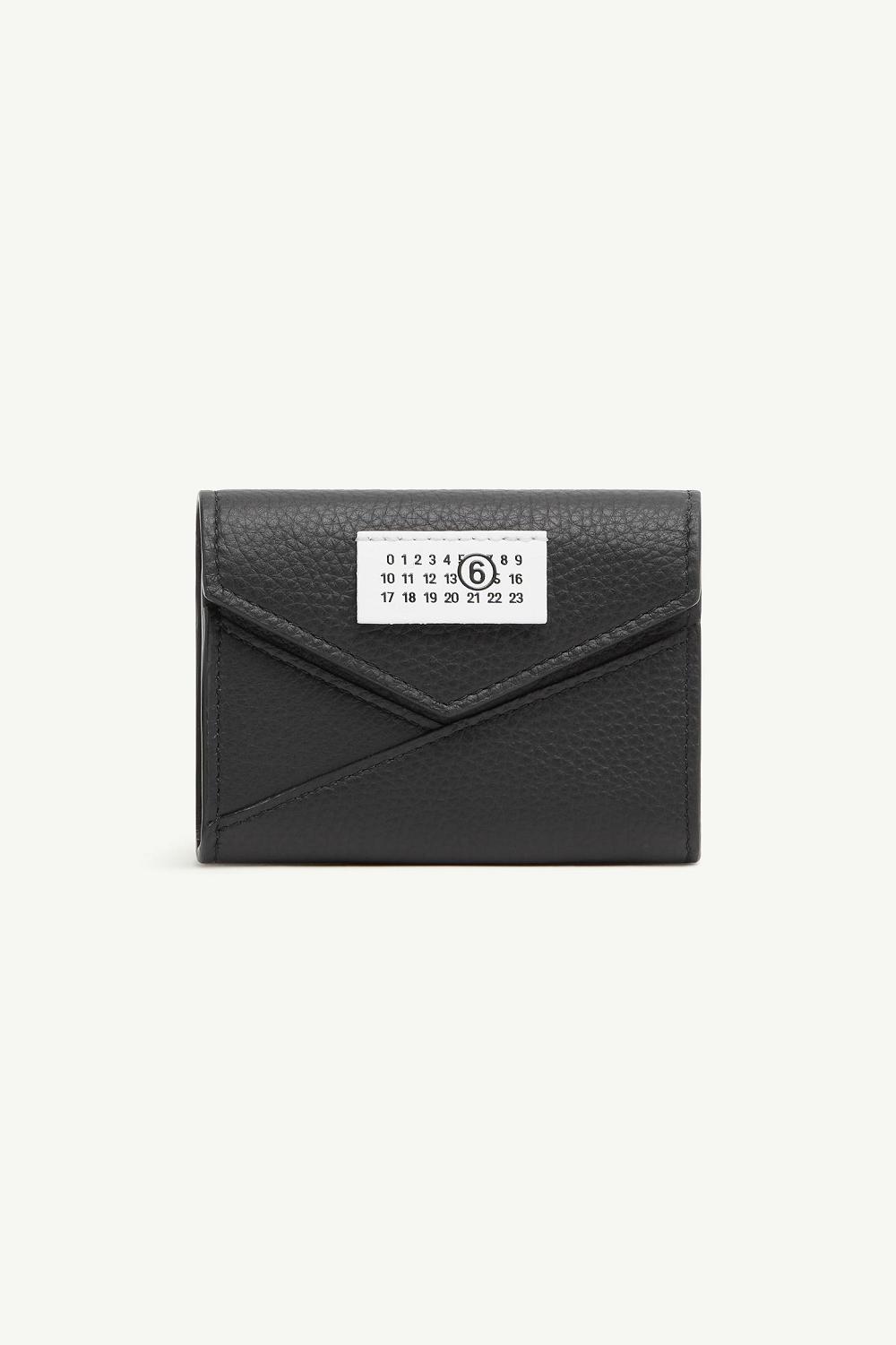 Black Maison Margiela Japanese 6 Flap Wallet | AU_MM88842