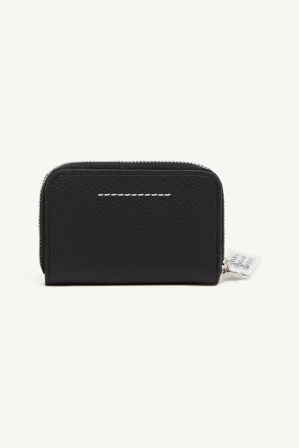 Black Maison Margiela Japanese 6 Zip Around Wallet | AU_MM26746