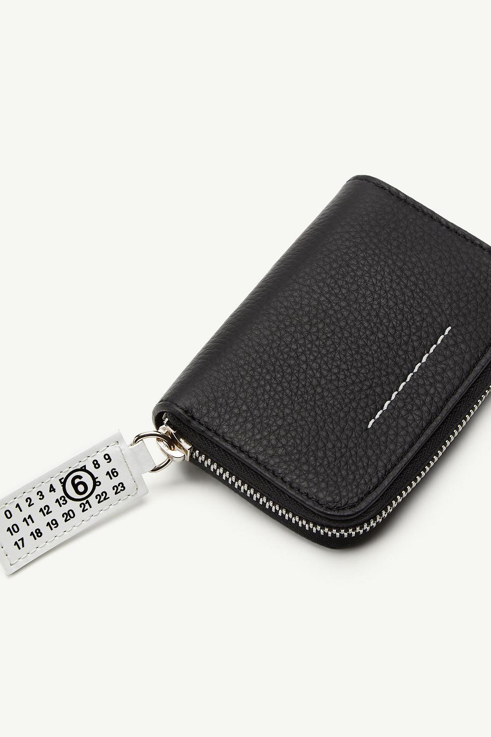 Black Maison Margiela Japanese 6 Zip Around Wallet | AU_MM26746