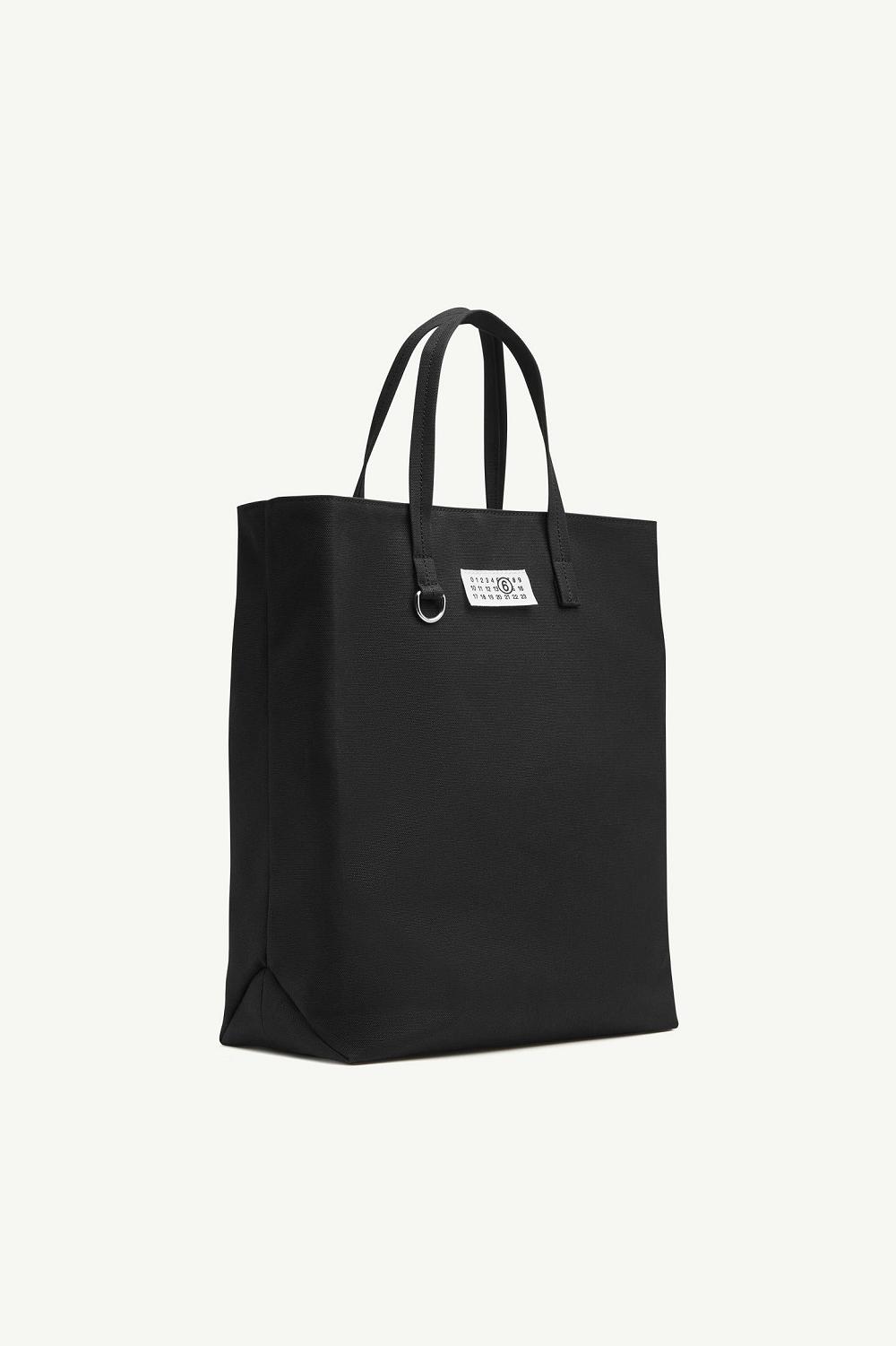 Black Maison Margiela Large Canvas Shopping Bag | AU_MM39058