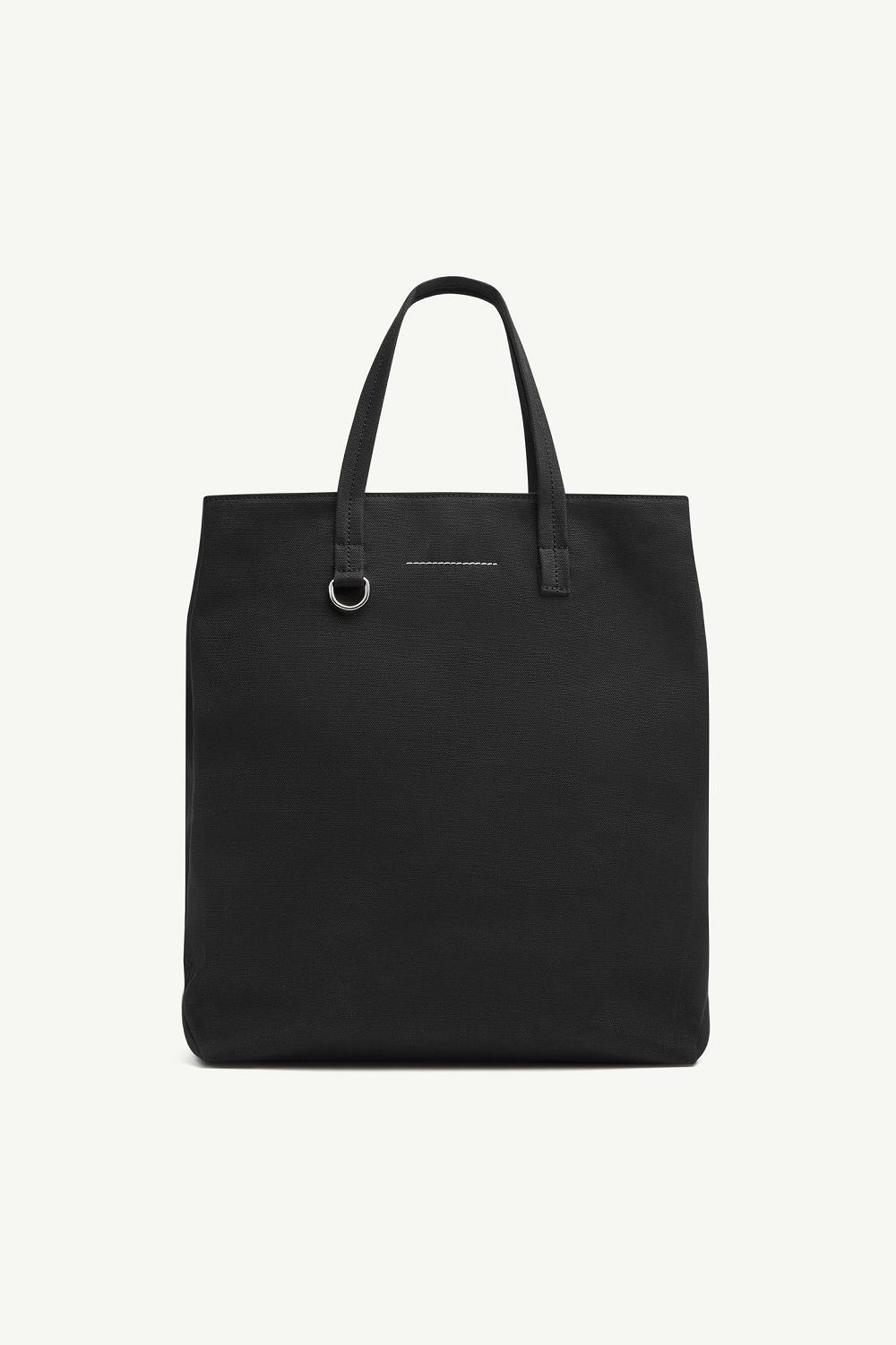 Black Maison Margiela Large Canvas Shopping Bag | AU_MM39058