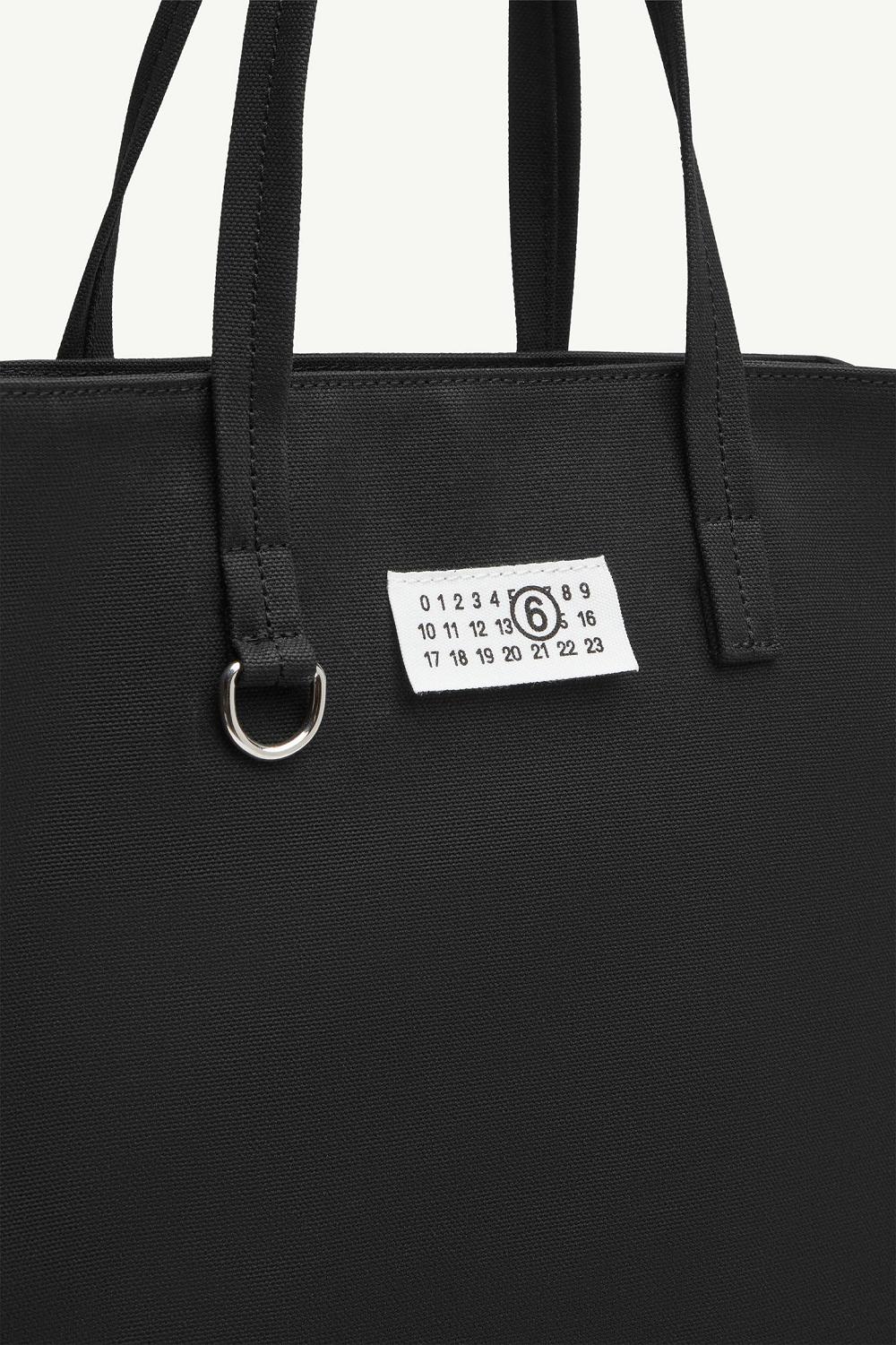 Black Maison Margiela Large Canvas Shopping Bag | AU_MM39058