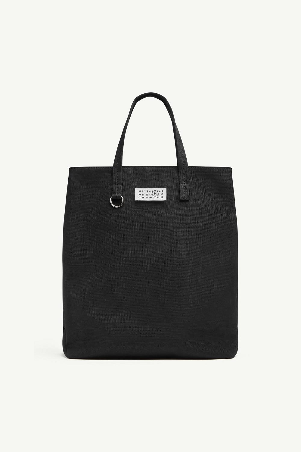 Black Maison Margiela Large Canvas Shopping Bag | AU_MM39058