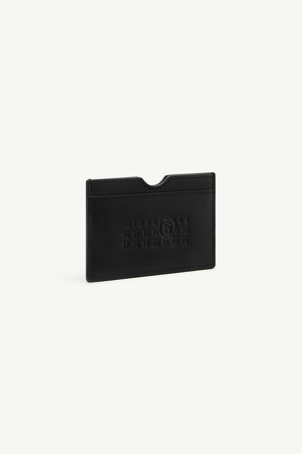 Black Maison Margiela Leather Cardholder | AU_MM52936