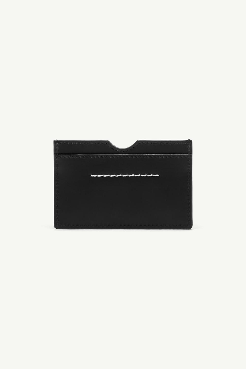 Black Maison Margiela Leather Cardholder | AU_MM52936