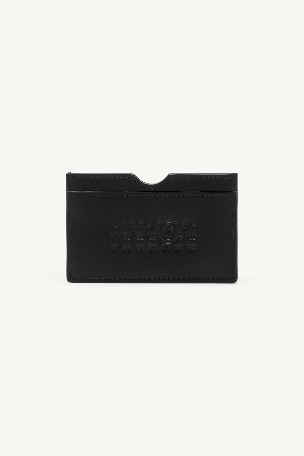 Black Maison Margiela Leather Cardholder | AU_MM52936