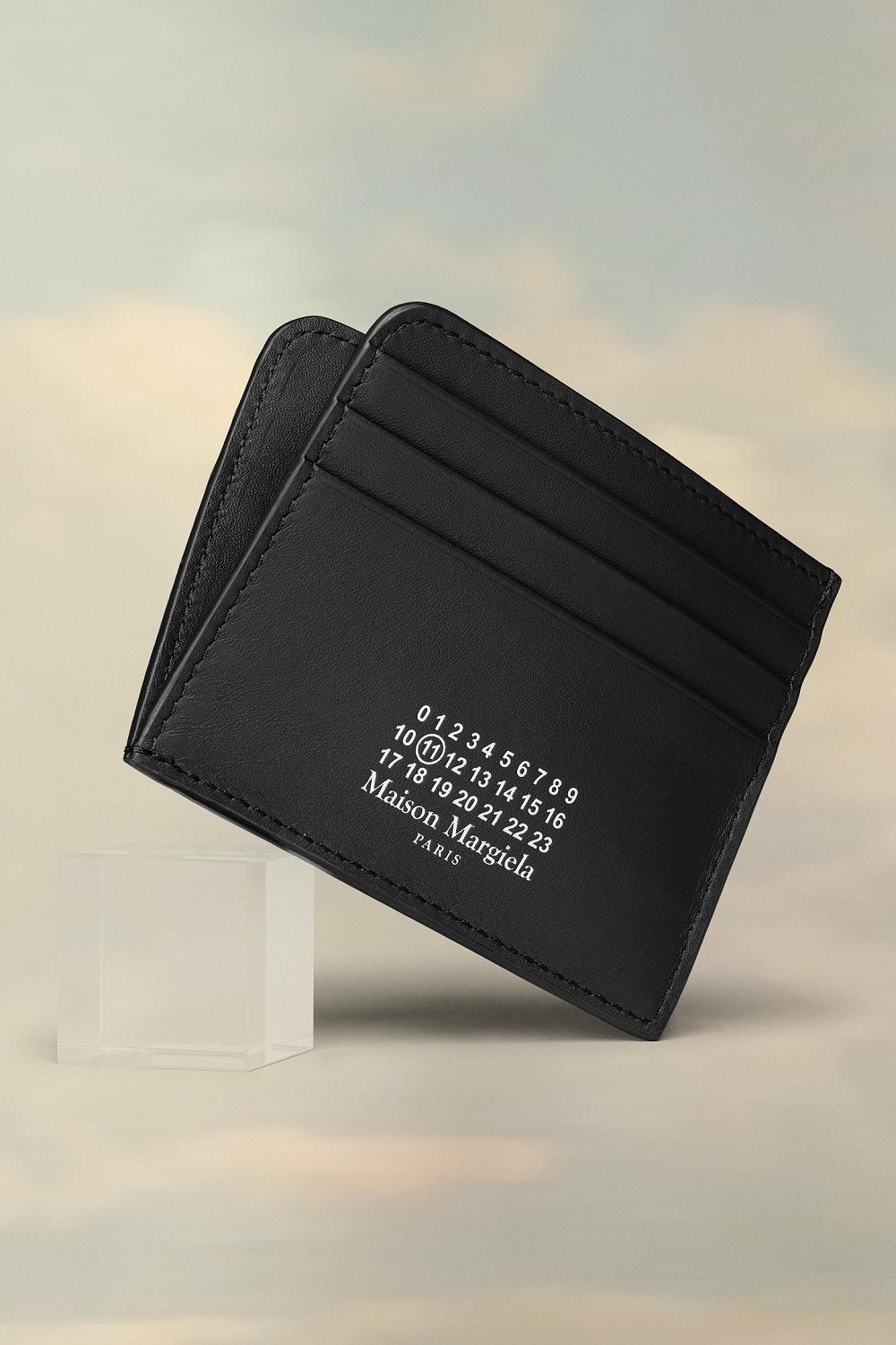 Black Maison Margiela Leather Cardholder | AU_MM41729