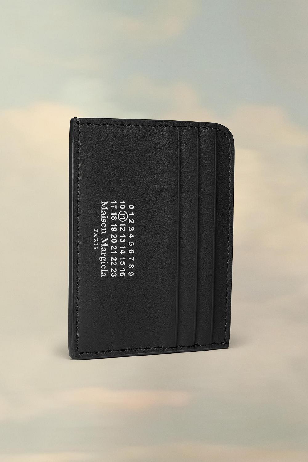 Black Maison Margiela Leather Cardholder | AU_MM87847