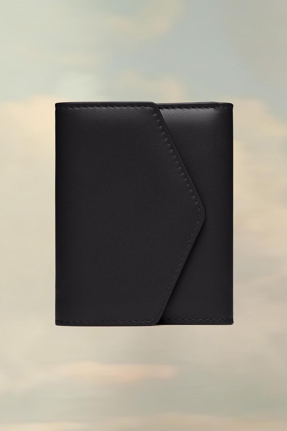 Black Maison Margiela Leather Envelope Wallet | AU_MM81691