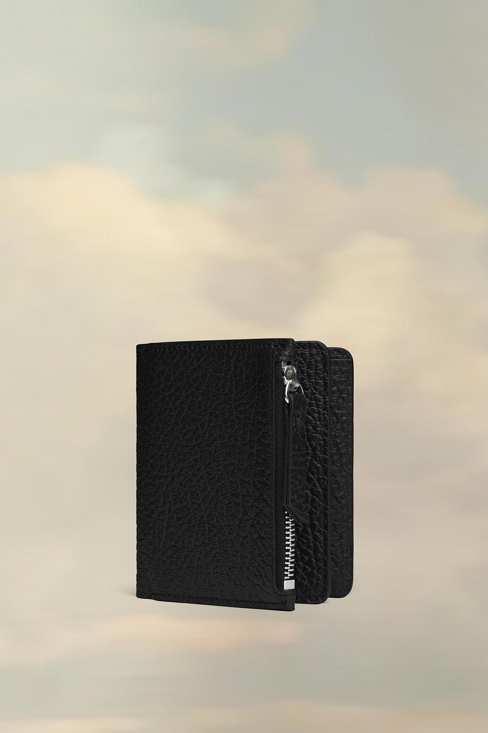 Black Maison Margiela Leather Flap Wallet | AU_MM99184