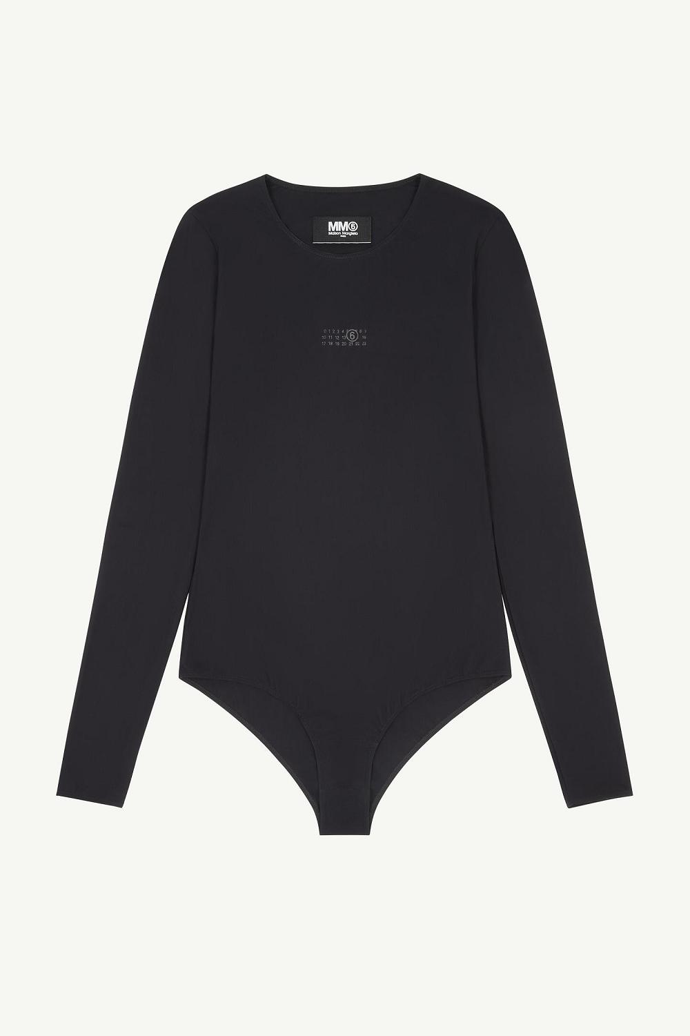 Black Maison Margiela Long-sleeve Bodysuit | AU_MM63607