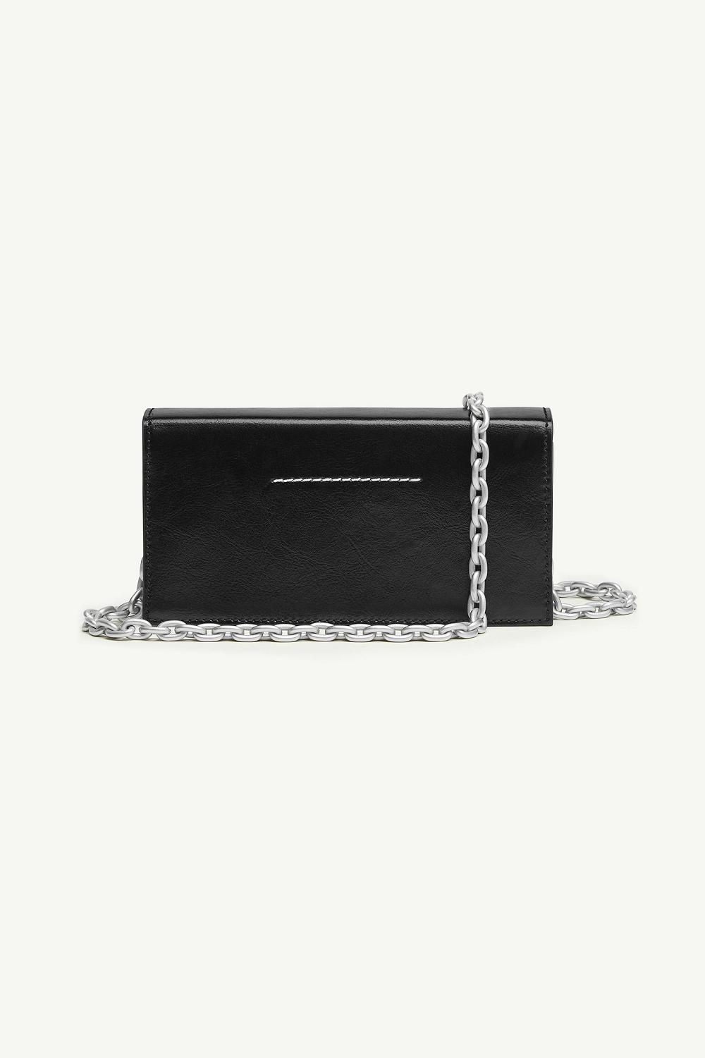 Black Maison Margiela Numeric Chain Wallet | AU_MM12097