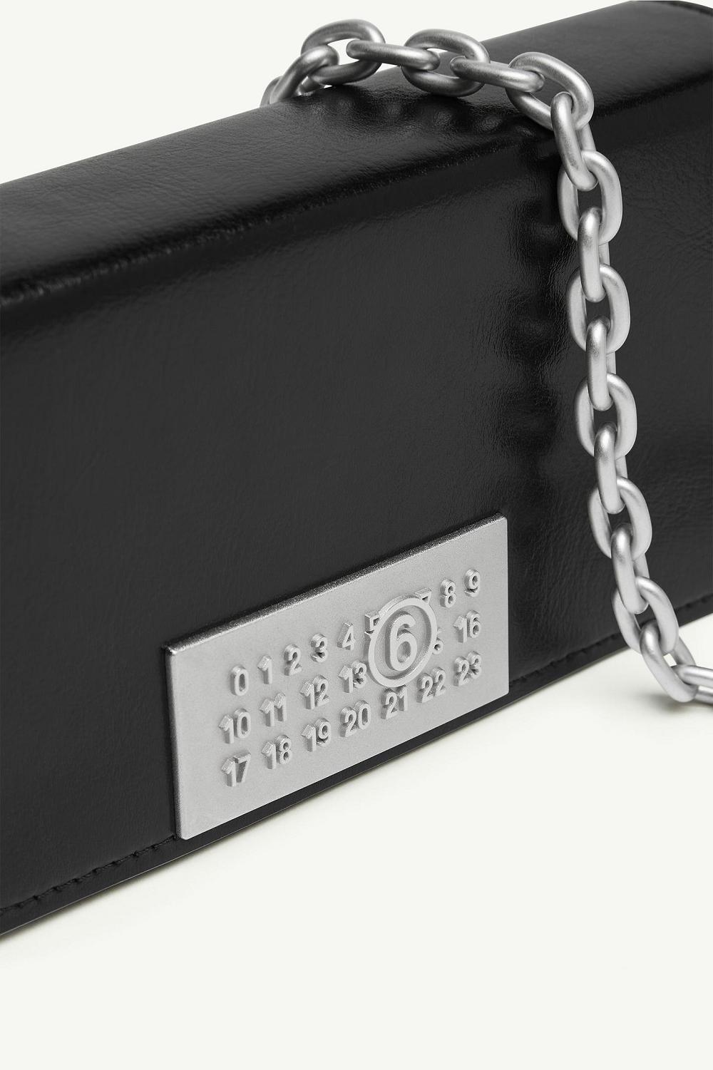 Black Maison Margiela Numeric Chain Wallet | AU_MM12097