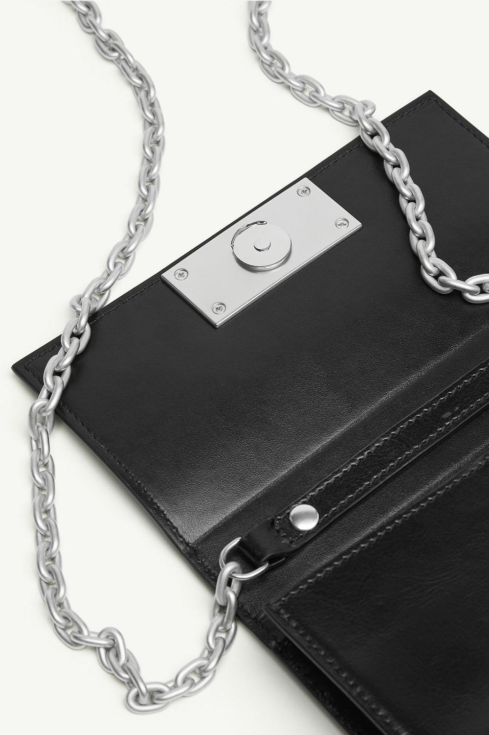 Black Maison Margiela Numeric Chain Wallet | AU_MM12097