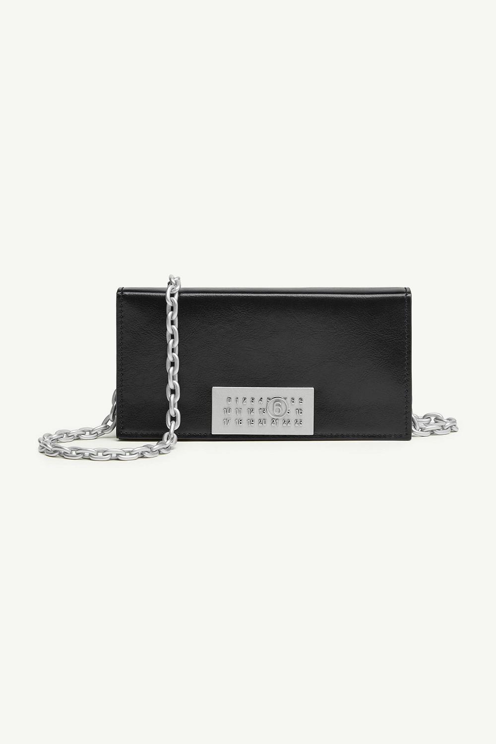 Black Maison Margiela Numeric Chain Wallet | AU_MM12097