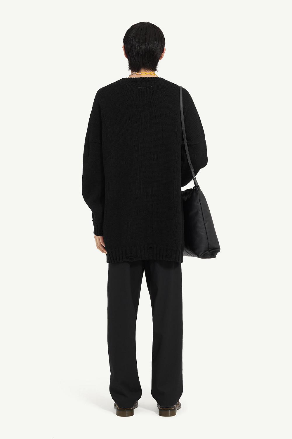 Black Maison Margiela Numeric Jumper | AU_MM68850