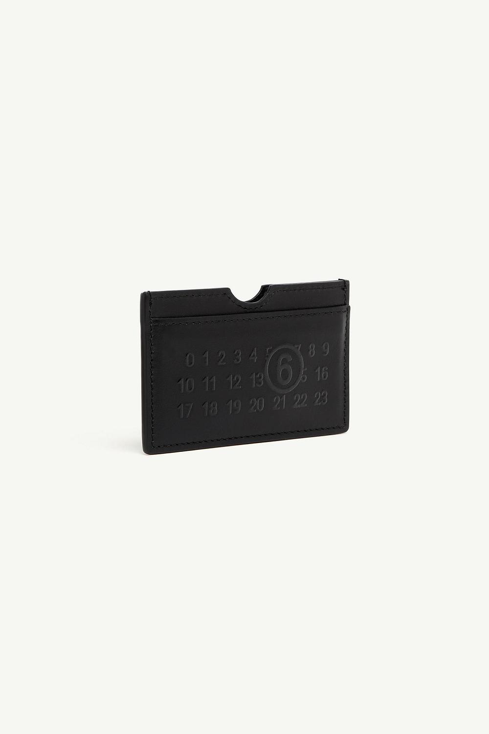 Black Maison Margiela Numeric Logo Cardholder | AU_MM46096