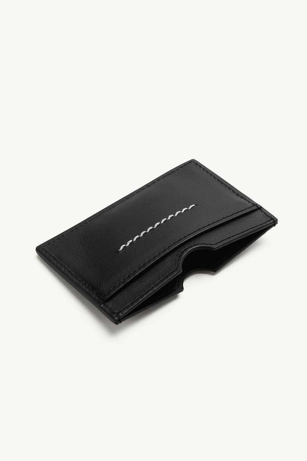 Black Maison Margiela Numeric Logo Cardholder | AU_MM46096