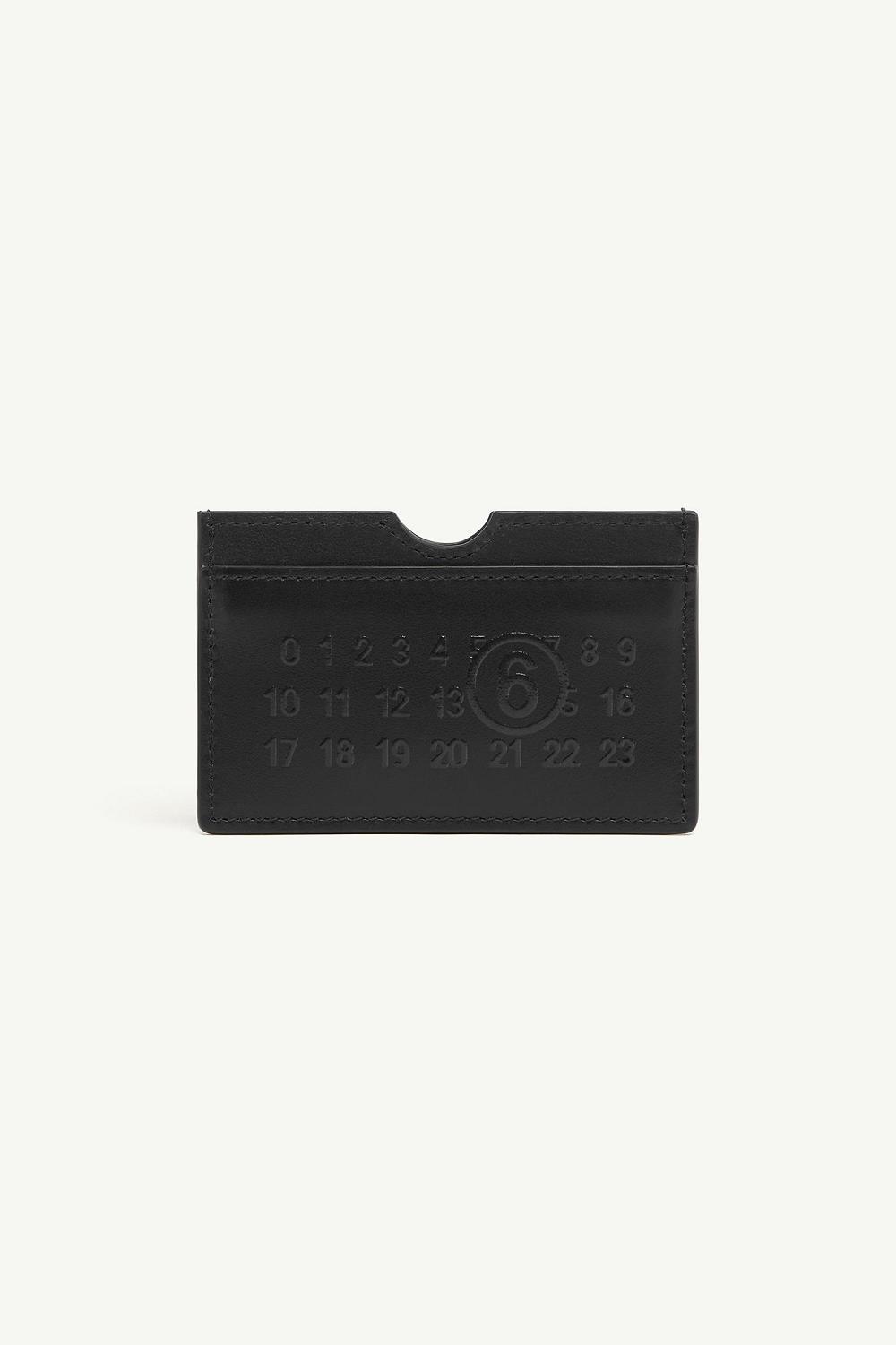 Black Maison Margiela Numeric Logo Cardholder | AU_MM46096