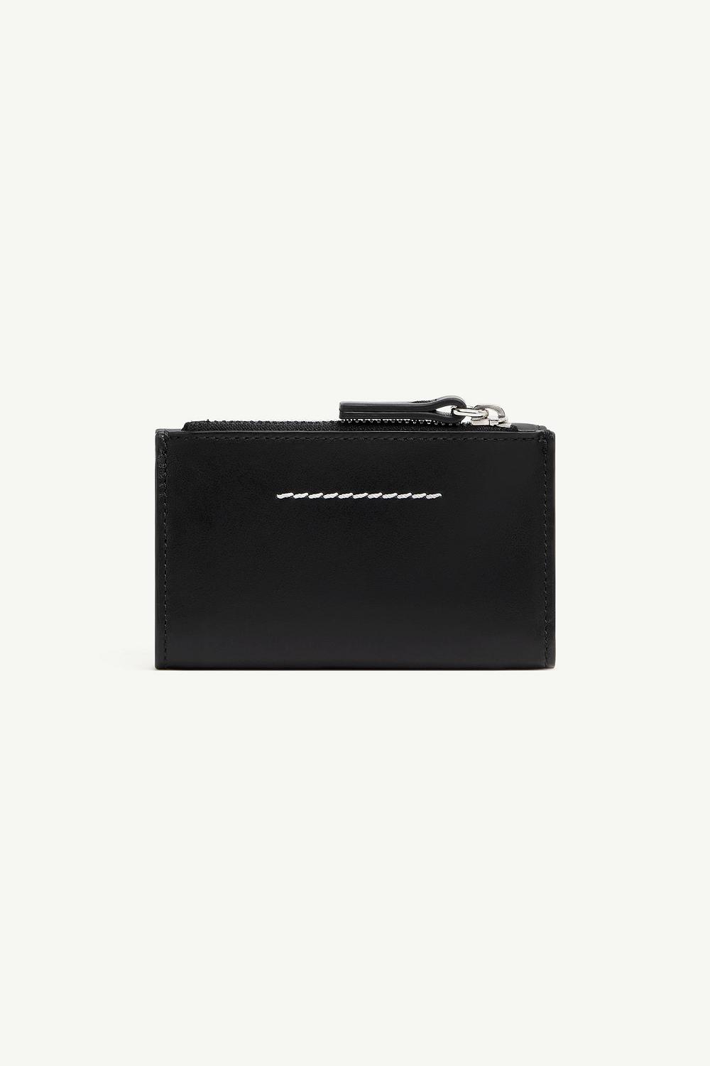 Black Maison Margiela Numeric Logo Trifold Wallet | AU_MM61947