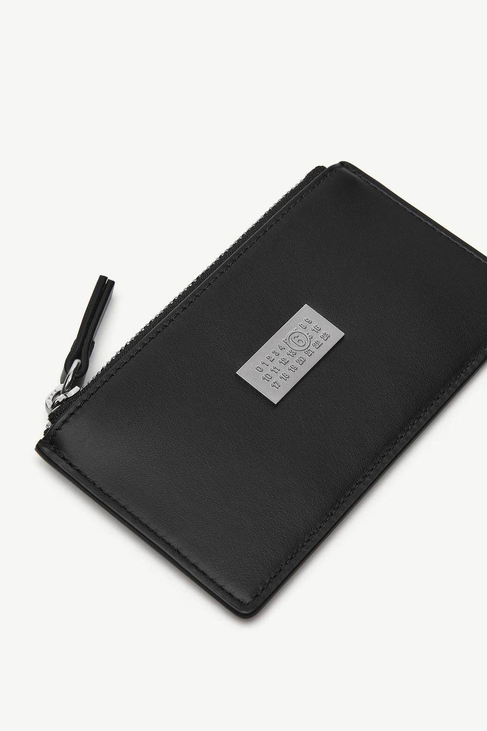 Black Maison Margiela Numeric Zipped Cardholder | AU_MM97830