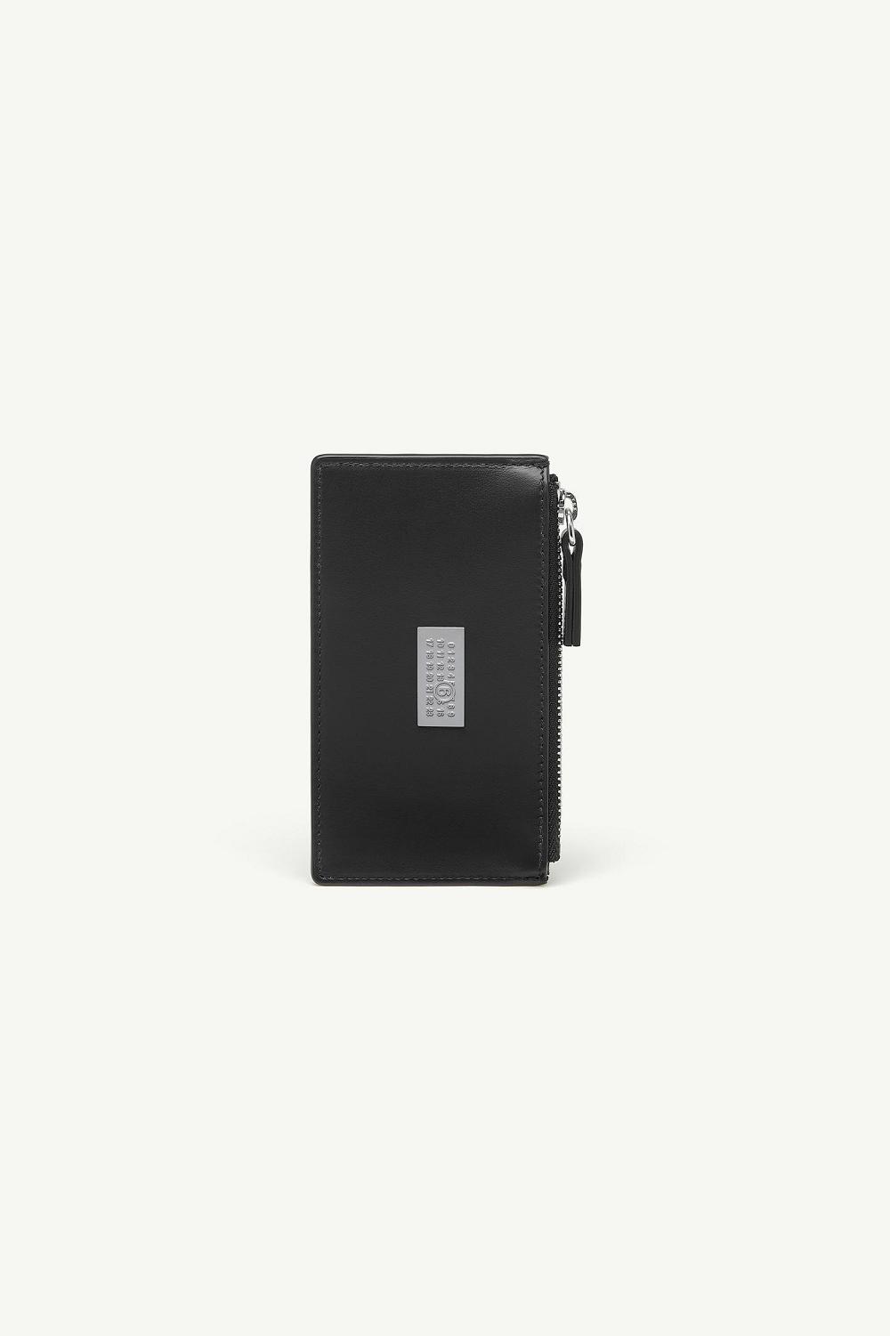 Black Maison Margiela Numeric Zipped Cardholder | AU_MM97830