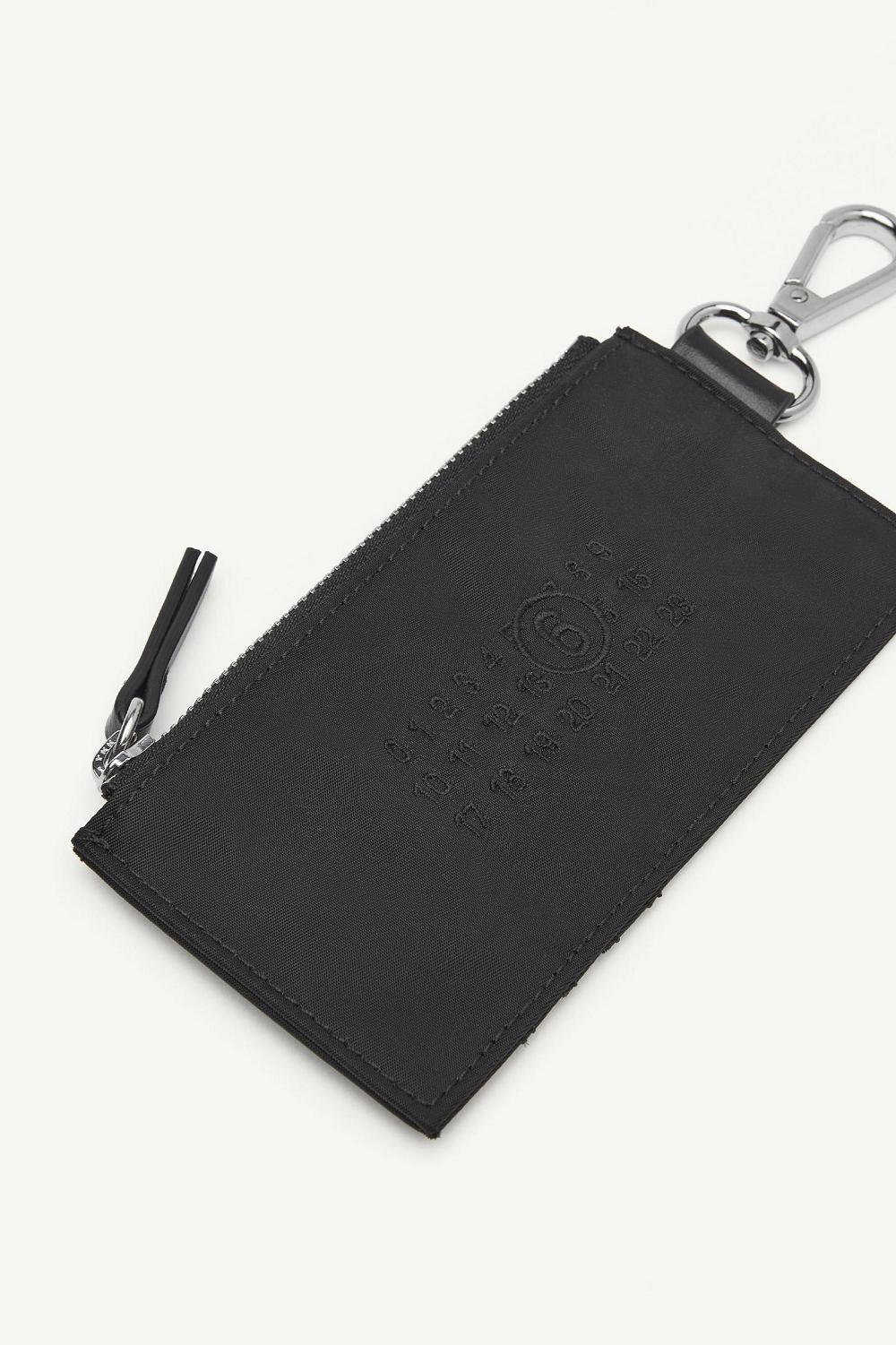 Black Maison Margiela Numeric Zipped Card Holder | AU_MM12175