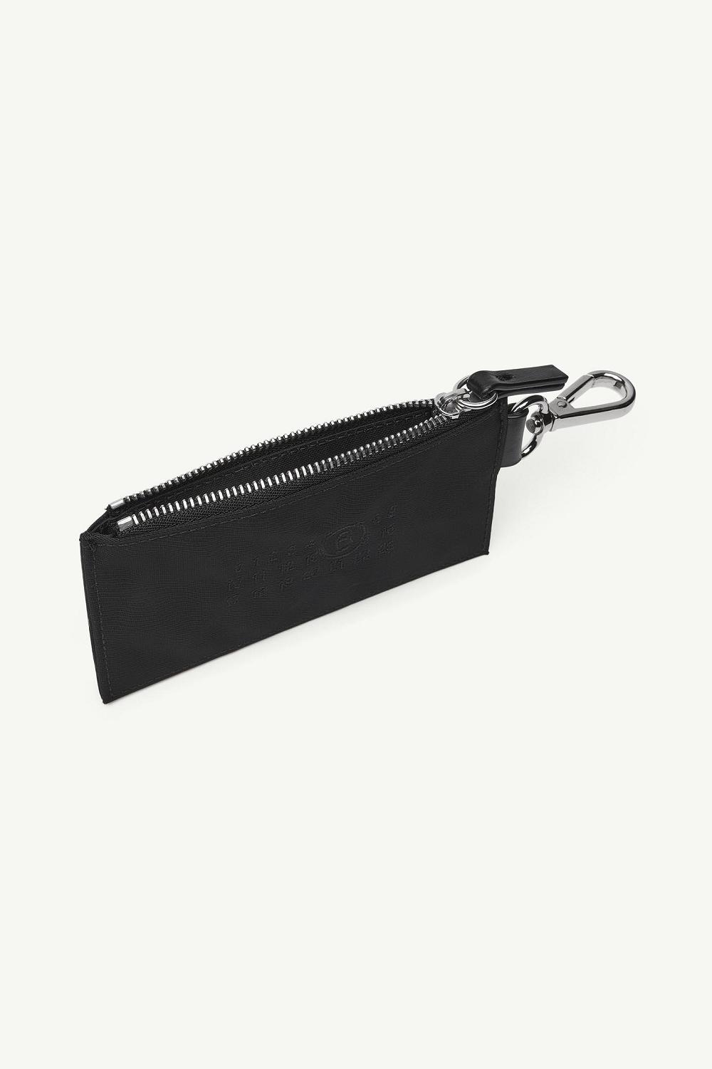 Black Maison Margiela Numeric Zipped Card Holder | AU_MM12175