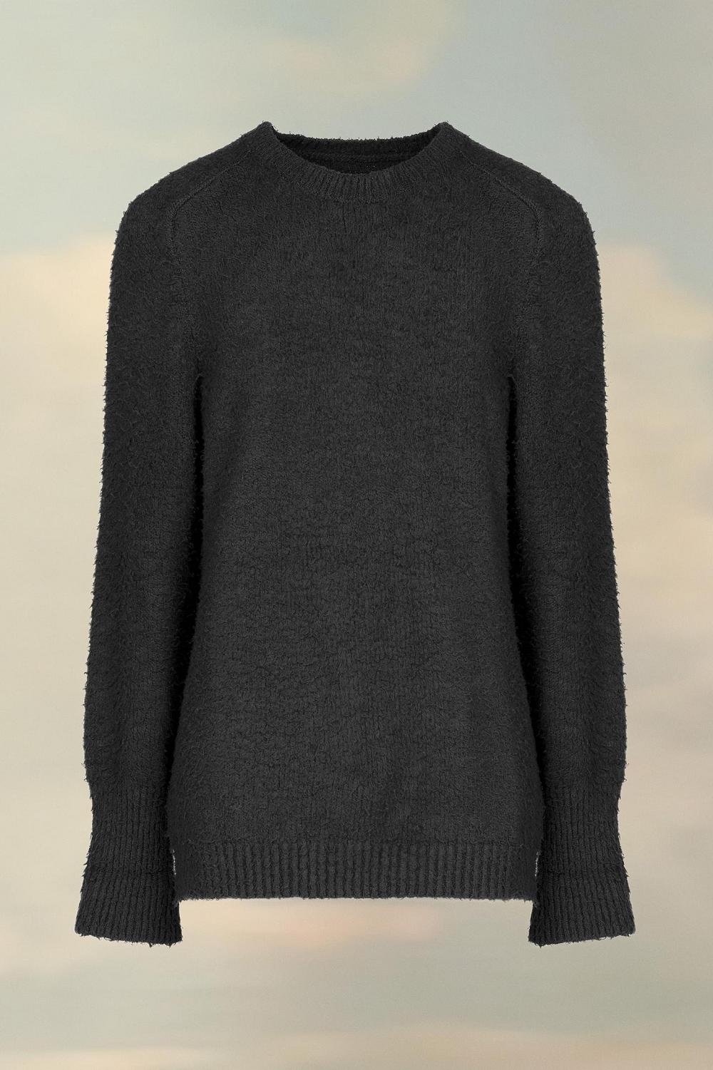 Black Maison Margiela Oversized Piled Sweater | AU_MM19128