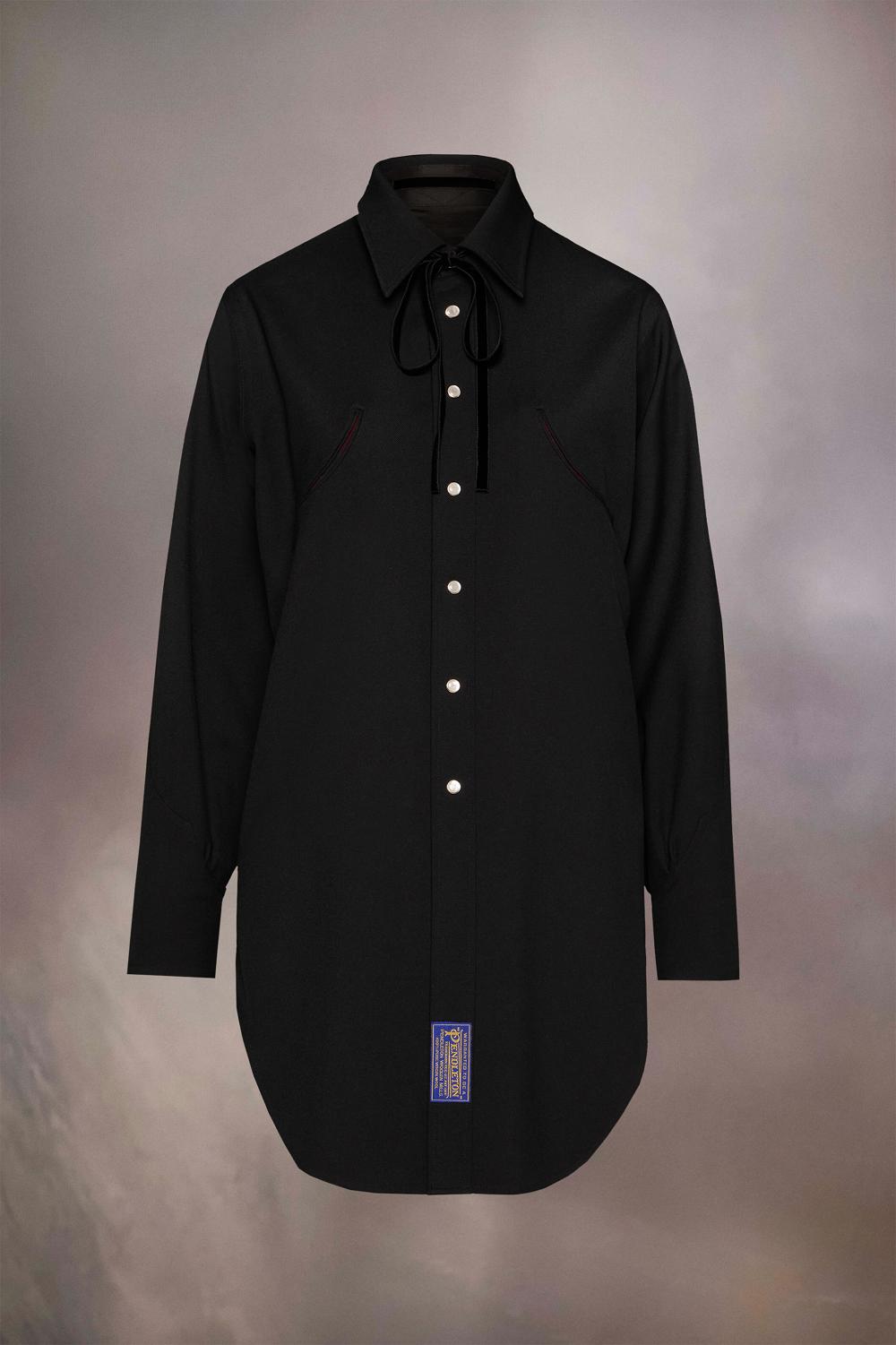 Black Maison Margiela Pendleton Reversible Shirt | AU_MM83861