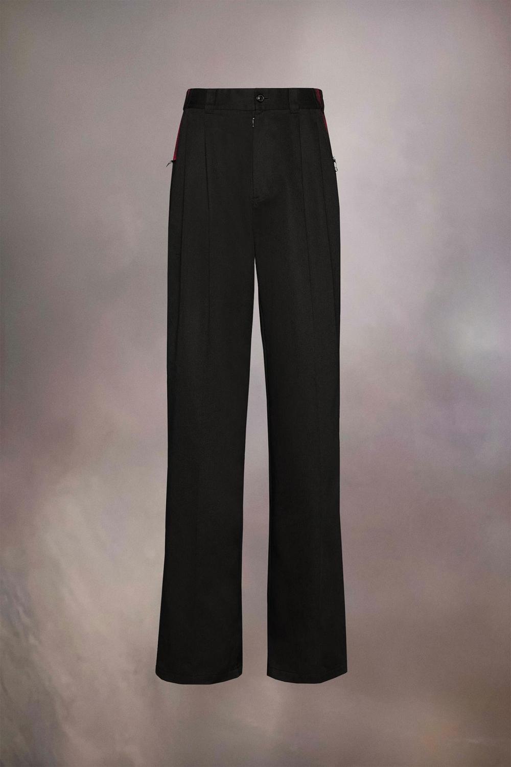 Black Maison Margiela Pendleton Yoke Trousers | AU_MM49084