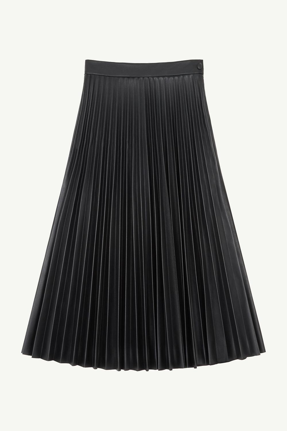 Black Maison Margiela Pleated Skirt | AU_MM25794