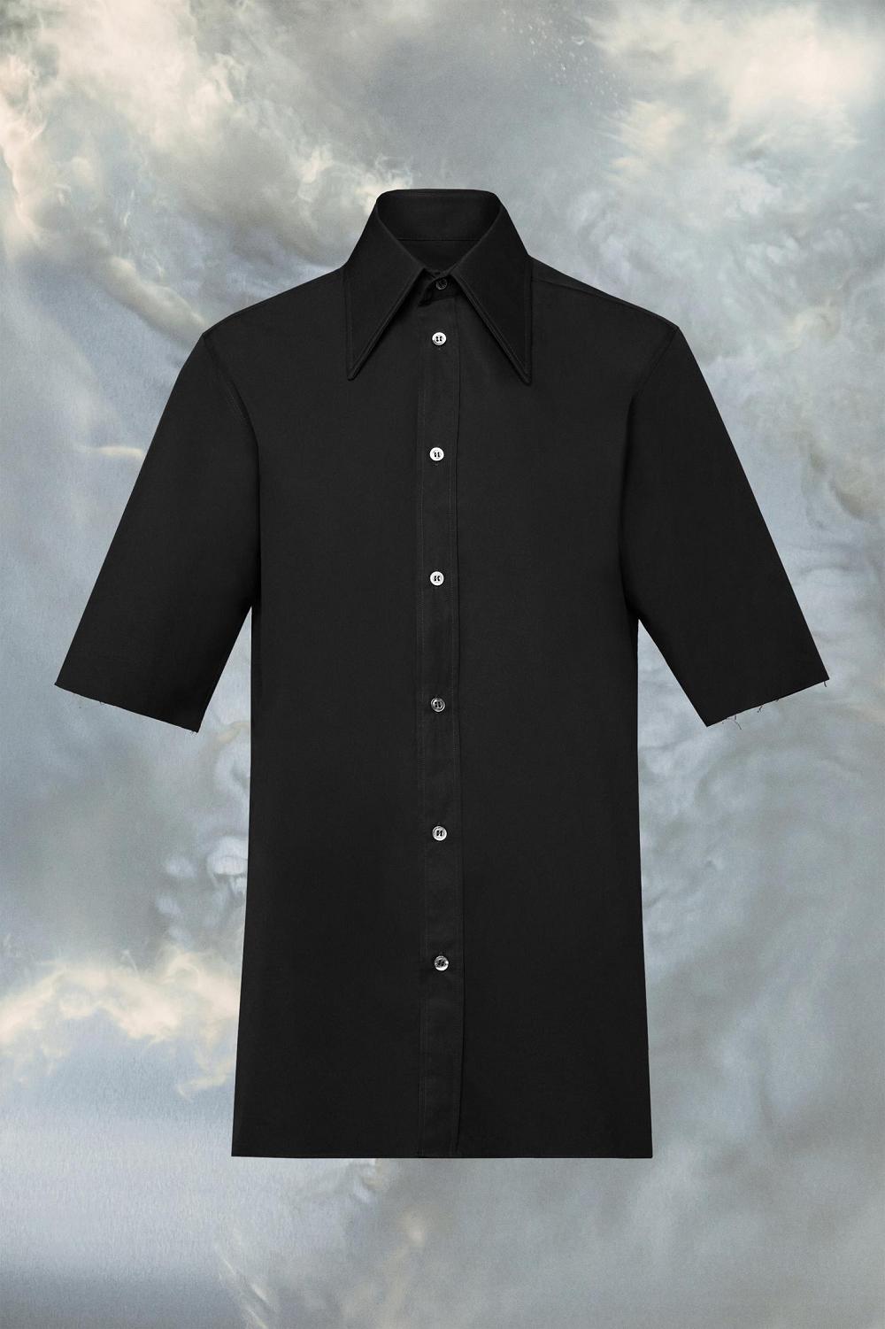 Black Maison Margiela Point Collar Shirt | AU_MM23949