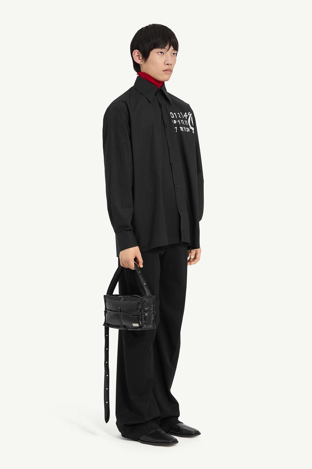 Black Maison Margiela Poplin Shirt | AU_MM89759