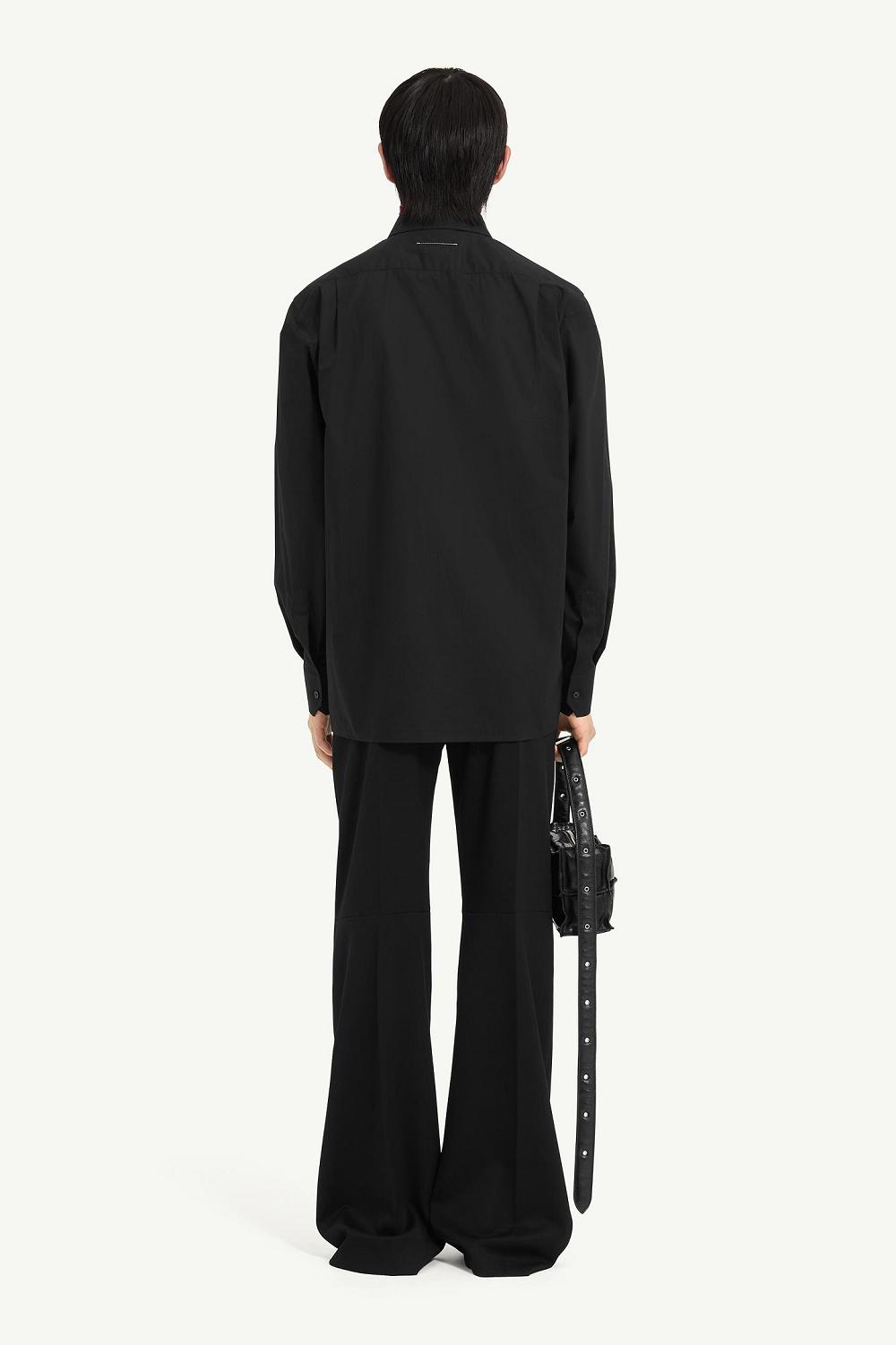 Black Maison Margiela Poplin Shirt | AU_MM89759