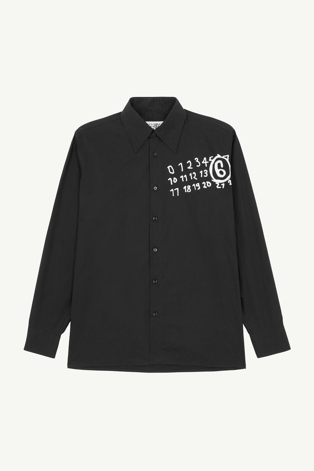 Black Maison Margiela Poplin Shirt | AU_MM89759