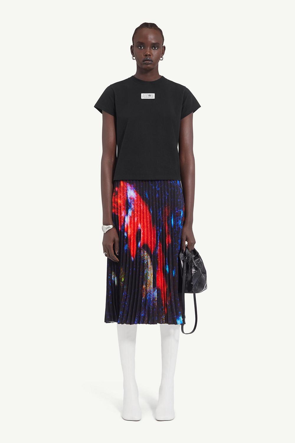 Black Maison Margiela Print T-shirt | AU_MM42655