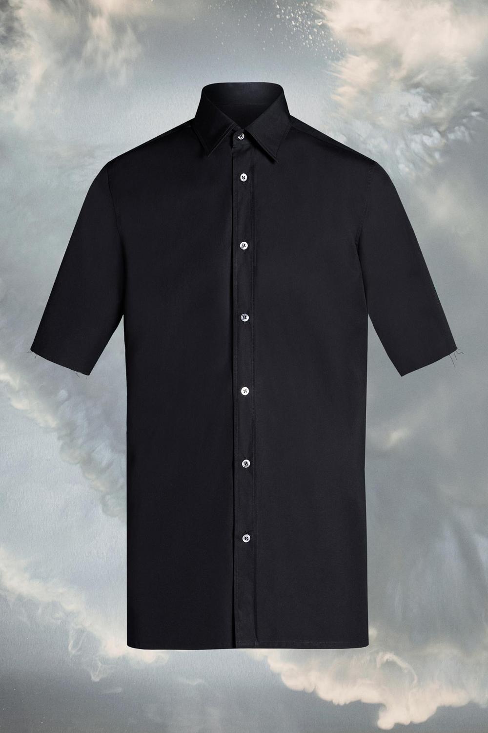 Black Maison Margiela Short-sleeve Shirt | AU_MM14192