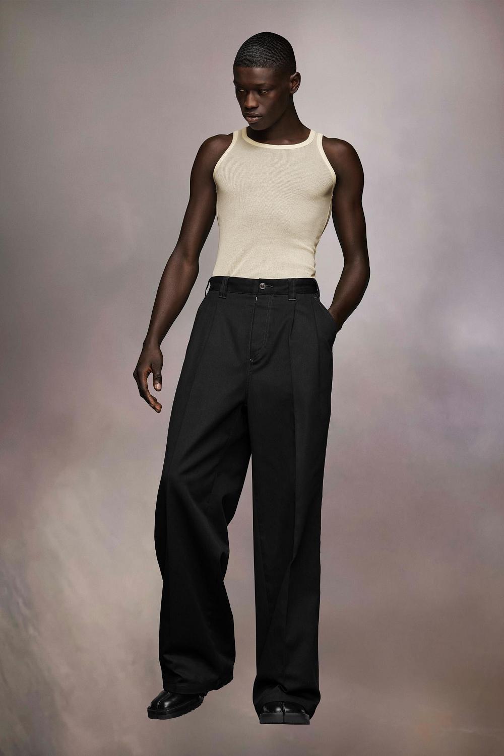 Black Maison Margiela Skater Chino Trousers | AU_MM64260