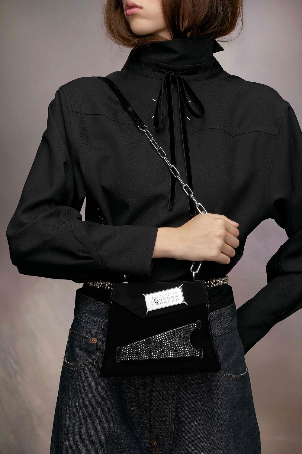 Black Maison Margiela Snatched Handbag Small | AU_MM17361