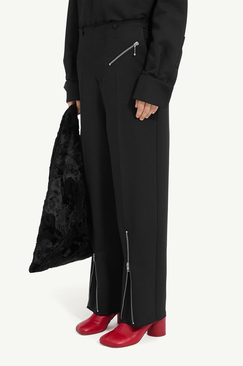 Black Maison Margiela Straight-leg Trousers | AU_MM58796