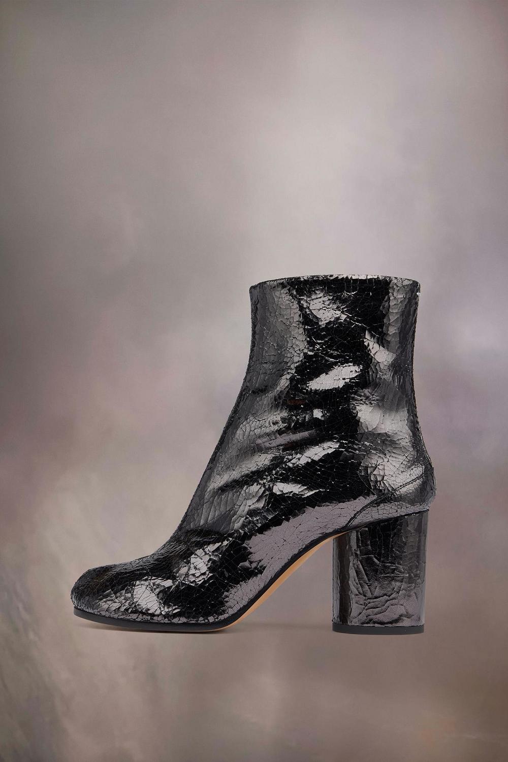 Black Maison Margiela Tabi Broken Mirror Boots | AU_MM94740