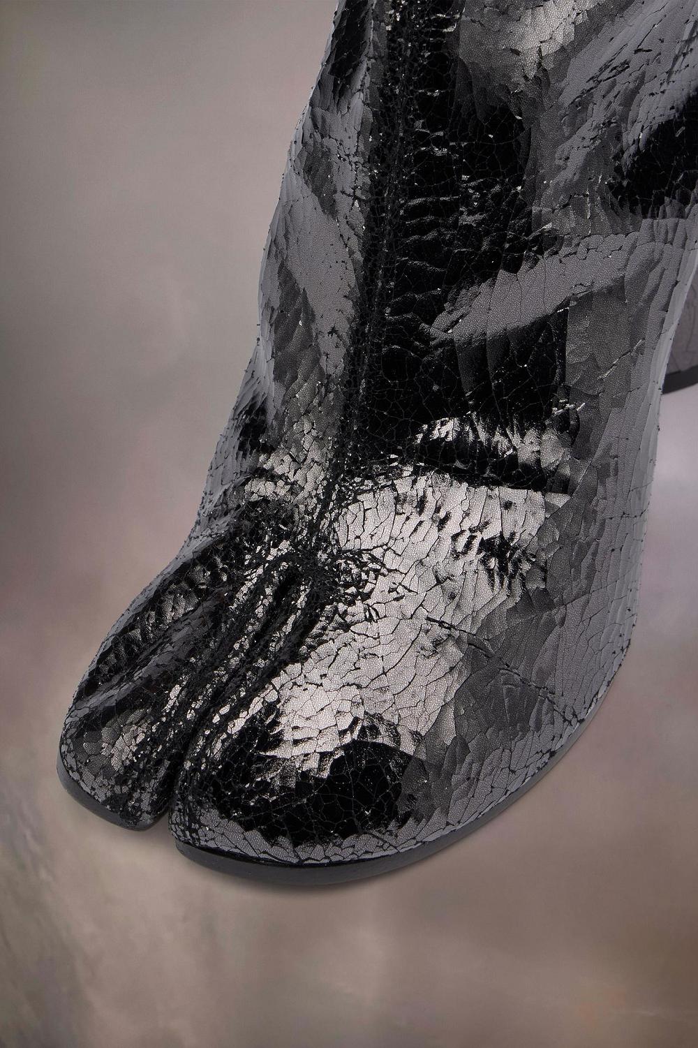 Black Maison Margiela Tabi Broken Mirror Boots | AU_MM94740