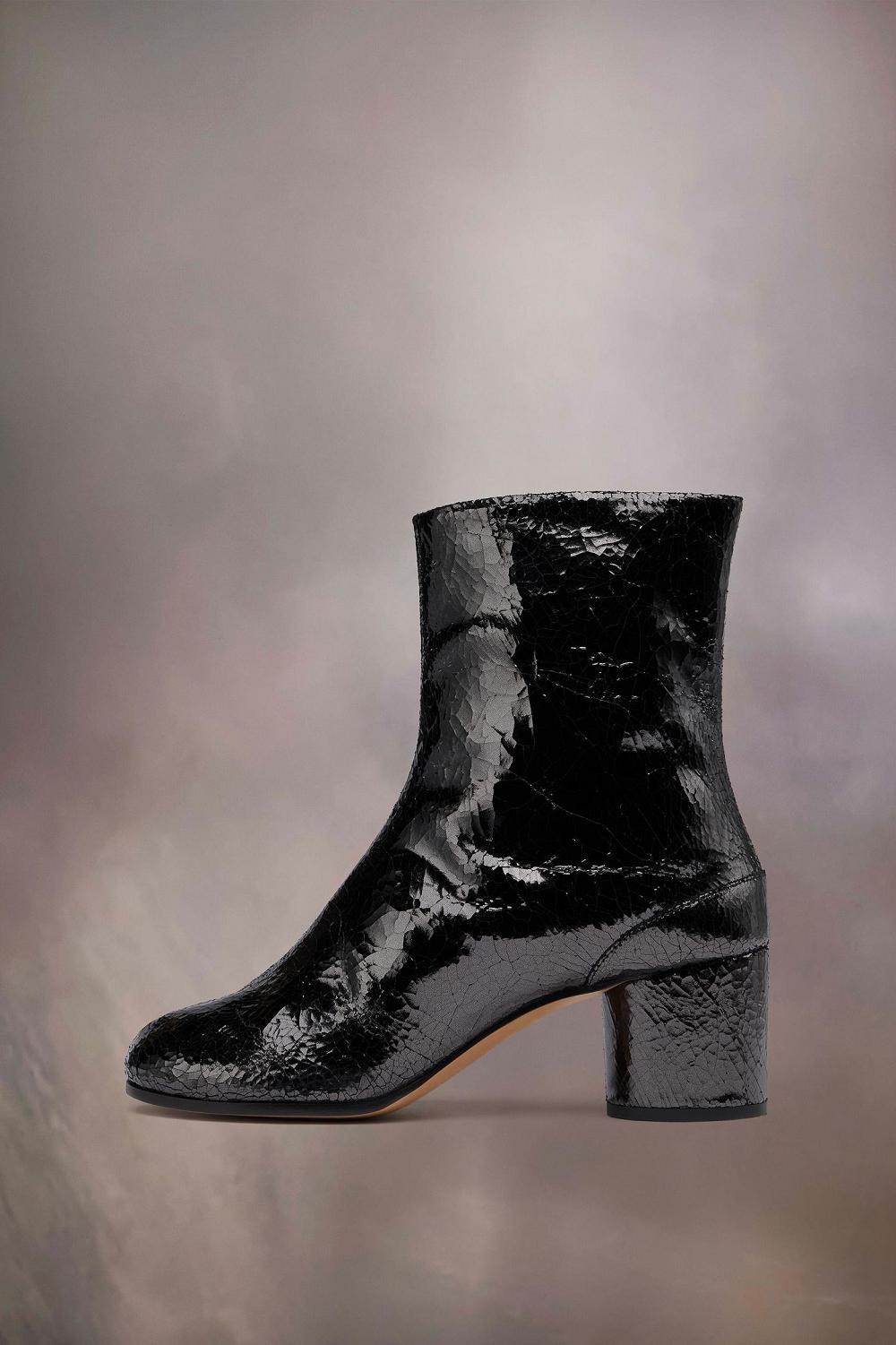 Black Maison Margiela Tabi Mirror Boots | AU_MM48694