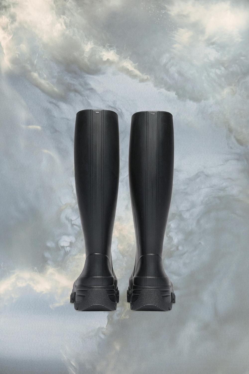 Black Maison Margiela Tabi Rain Boots | AU_MM23499