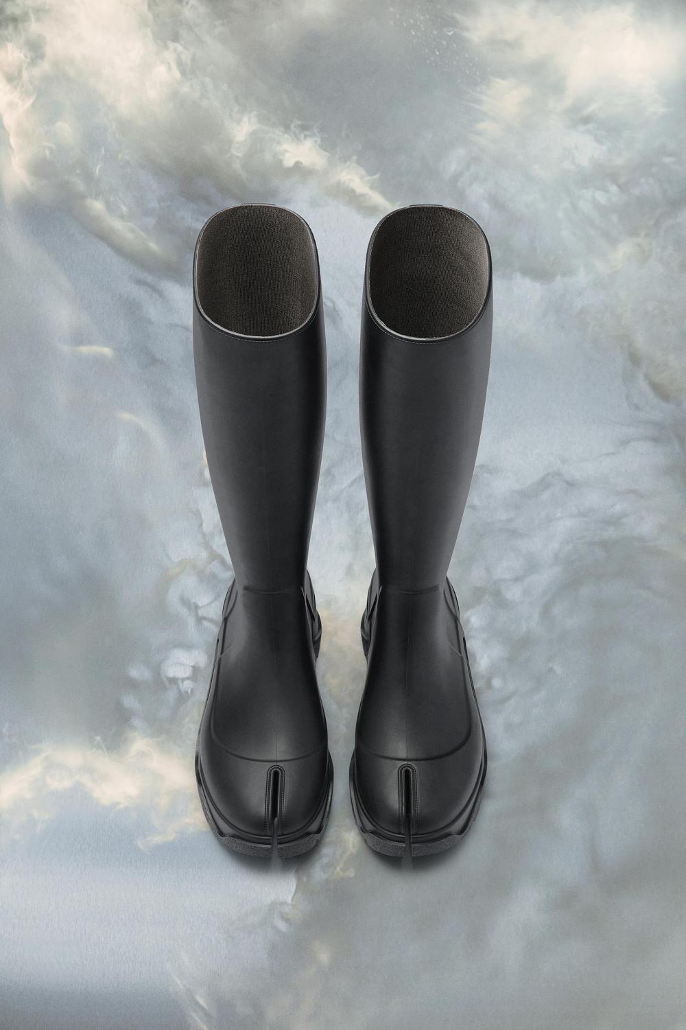 Black Maison Margiela Tabi Rain Boots | AU_MM23499