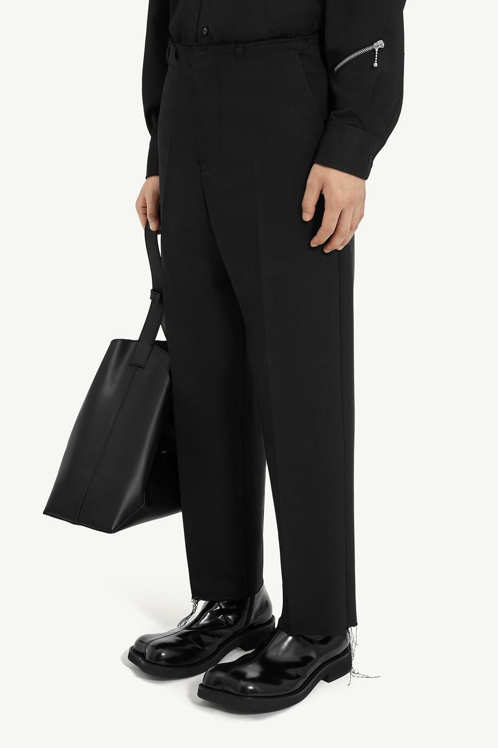 Black Maison Margiela Twill Trousers | AU_MM86556