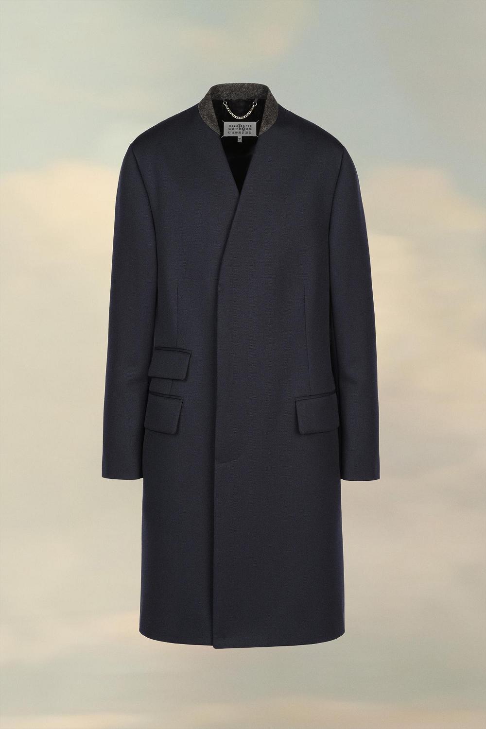 Black Maison Margiela Wool Cavalry Coat | AU_MM36639