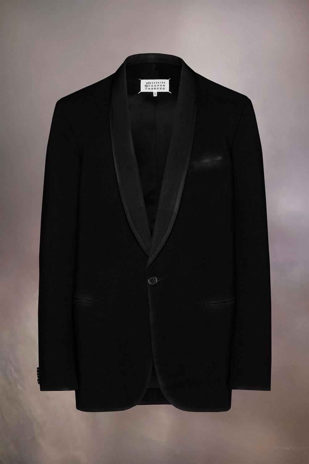 Black Maison Margiela Wool Gabardine Blazer | AU_MM40836