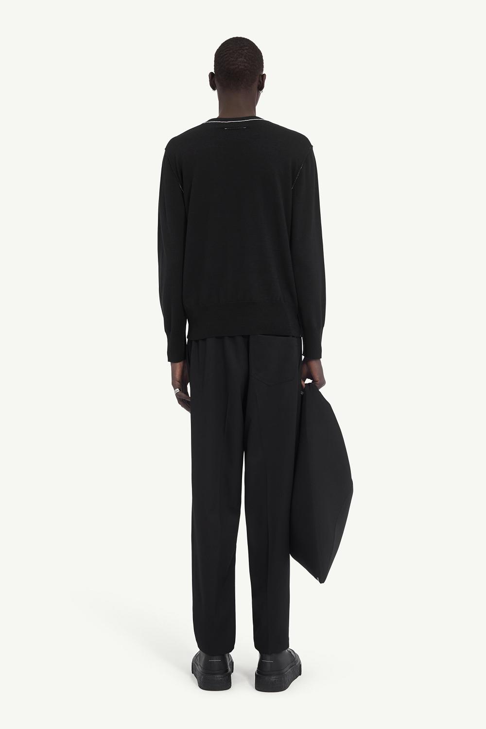 Black Maison Margiela Wool Jumper | AU_MM22291